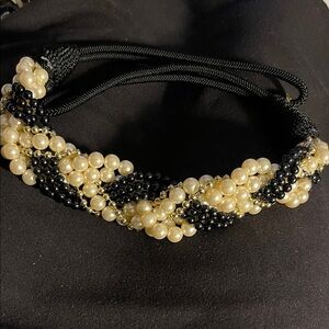 SOLD- Elegant 80’s Pearl and Bead Belt